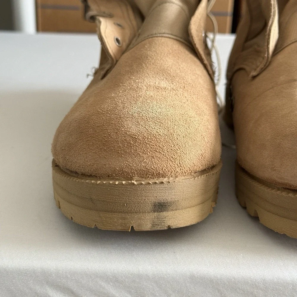 Army Hot Weather Combat Boots Mens 10.5W McRae Tan Military Vibram Reserves